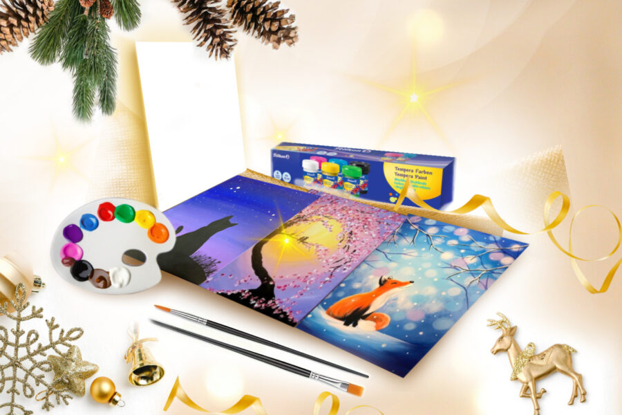 Maalitarvete kinkekarp lastele